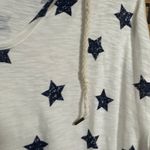 Lou & grey White And Navy Star Hooded Pullover Size Medium Photo 2