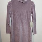 Everlane - The Velour Mini Dress Dusty Lavender Photo 2