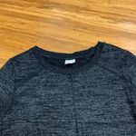 Chico's Zenergy Heathered Black Long Sleeve Tunic Top Womens Size 8/10 Athletic Photo 1