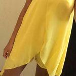 Missguided Yellow Strapless Romper Photo 0