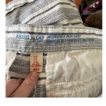 Khakis by Gap Girlfriend 6 Inch Short Striped Women's Size 0 Blue Photo 1