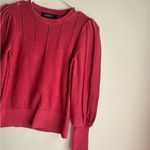 Women's Pink Lauren Ralph Lauren Marmie Sweater Balloon Sleeves 100% Cotton S Photo 2
