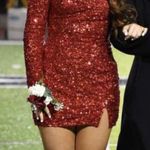 Sherri Hill Red  Short Homecoming Dress Photo 2