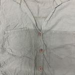 ZARA Size XS Green Linen  Top Photo 2