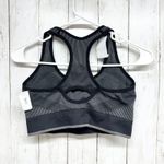 Puma Top Women Size XS Gray Black Halterback Performance Sports Bra Athletic Photo 2