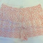 Elle Women's  Shorts  White and Orange Size 8 Photo 0