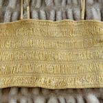 A New Day  Light Yellow Smocked Crop Top Photo 0