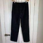 LLBean Black Corduroy Pants Womens 8 Regular Straight Leg Casual Comfort Retro Photo 1