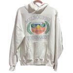 Abercrombie & Fitch  Melbourne Tournament Oversized White Hoodie Sweatshirt Small Photo 0