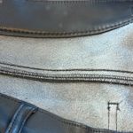 Banana Republic  Petite Vegan Leather Bootcut Pants Black 14P Smooth Coat MidRise Photo 7