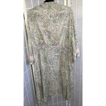 Anthropologie Floreat Floral Kimono Empire Waist Robe Tie Duster Lounge Lace Med Photo 9