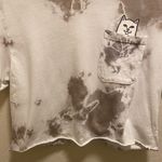 Ripndip  Tie Dye Cat Front Pocket Cropped T-Shirt Size M Photo 2