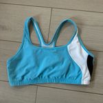 Nike Blue and White  Sports Bra Size Large Photo 0