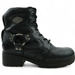 Harley Davidson Harley-Davidson Boots Womens 8M Jocelyn 5.5-In Black Leather Motorcycle D83775 Photo 0