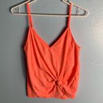 Socialite  Coral Spaghetti Strap Knot Tanktop size Medium Photo 1