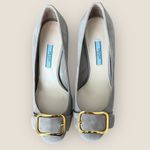 Prada AUTHENTIC  | Vintage Gold Hardware Suede Pumps | Size 38 Photo 1