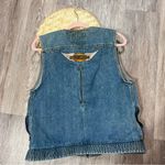 Vintage Harley Davidson patchwork denim vest motorcycle Blue Size L Photo 5
