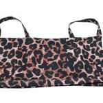 SheIn Bikini Top Square Neck Leopard Print Brown Black L Photo 0