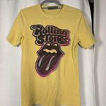 Junk Food Clothing Unisex Yellow The Rolling Stones Graphic Vintage Tee XS Photo 1