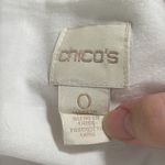 Chico's Chico’s White Textured Dot Lace Trim Blouse Boho Cottagecore Size 4 Photo 8