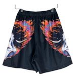 Blush Mark Skull Flame Shorts Womens S Black Gothic Punk Streetwear Alternative Photo 2