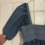 Free People Easy to Love Denim Mini Dress Photo 4