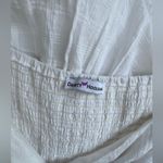 Dainty Hooligan White Cotton Babydoll CottageCore Puff Sleeves Dress- SZ S Photo 2