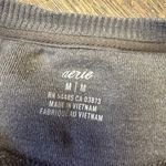 Aerie  Oversized Sweatshirt Distressed Brown Crewneck Pullover Women’s Medium Photo 1