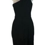 Crystal Sky Black Asymmetrical One Shoulder Bodycon Mini Dress XS Photo 3