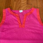 Sigrid Olsen  100% Linen Sleeveless Shift‎ Dress Pink Orange size M Photo 5