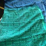 Pashmina Style Scarf/Wrap Blue and Green EUC Photo 1