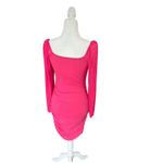 SheIn  Ruched Sparkly Hot Pink Sweetheart Bodycon Dress Women's Size S (4) Barbie Photo 3