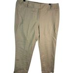 Loft The Riviera Cropped Julie Fit Khaki Dress Pants Work Office Career Size 10 Photo 0