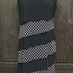 Cato Sleeveless black & polka dot dress size M Photo 0