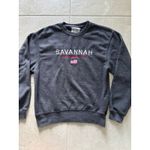 Savannah Georgia Sweatshirt Womens Small Gray‎ Travel Travel Embroiderey Coastal Gray Photo 2
