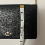Coach Black Anna Foldover Clutch Crossbody Photo 9