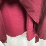 Loft  Plus Burgundy Red Satin Ruffle Hem Shift Dress Sz.18W NWT Photo 11