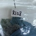 Y2K Vintage S Small Babydoll Camisole Top Ruched Lace Tank Bella Swan Coquette Blue Photo 7