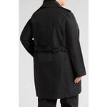 Universal Standard Black Derjon Double Breasted Trench Coat Women’s M (18–20) Photo 3