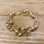 NIB  England Jewellery Bracelet with Blush and Gold Charms Photo 0