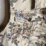 Rue 21 VTG Floral beige denim vest junior’s Extra Large XL cottagecore cottage Photo 2
