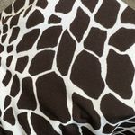 Enfocus Studio En Focus Studio Dress Size 8 Cow Print Sleeveless Fit And Flare Brown White Photo 10