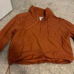 Kohls Cropped Orange Windbreaker Photo 0