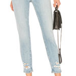 AGOLDE Sophie Distressed Crop Denim Vertigo Sz 24 Photo 0