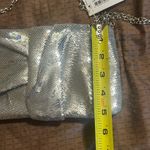 Jessica McClintock  Silver Sequin Chain cross body Bag Photo 8