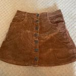 Brandy Melville Brown Corduroy Skirt Photo 0