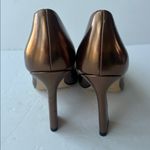 Nine West Womens Trendz3Pump Gold Mettalic Party Formal Evening Pumps Sz 9M ✔️ Photo 5