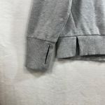 Jockey Gray Sweatshirt Women's Size XL Finger Slit Sleeve Soft Fleece Cowl Neck Photo 3