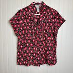 Sag Harbor  pink diamond pattern skirt set pullover blouse knee length size 14 K3 Photo 2