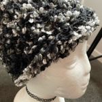 Black Speckled Boucle Knit Beanie Hat Photo 3